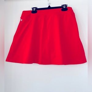 Zella Size Medium Tennis Skirt with Shorts. Coral Red